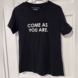 Wildfang Black Crew Neck Tee